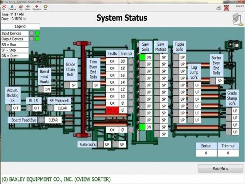 Baxley Process Controls Screen
